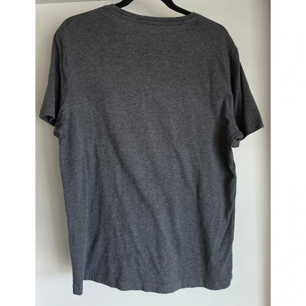 Banana Republic Men's T-Shirt M Grey Short Sleeve Solid Crew Neck Tee Top